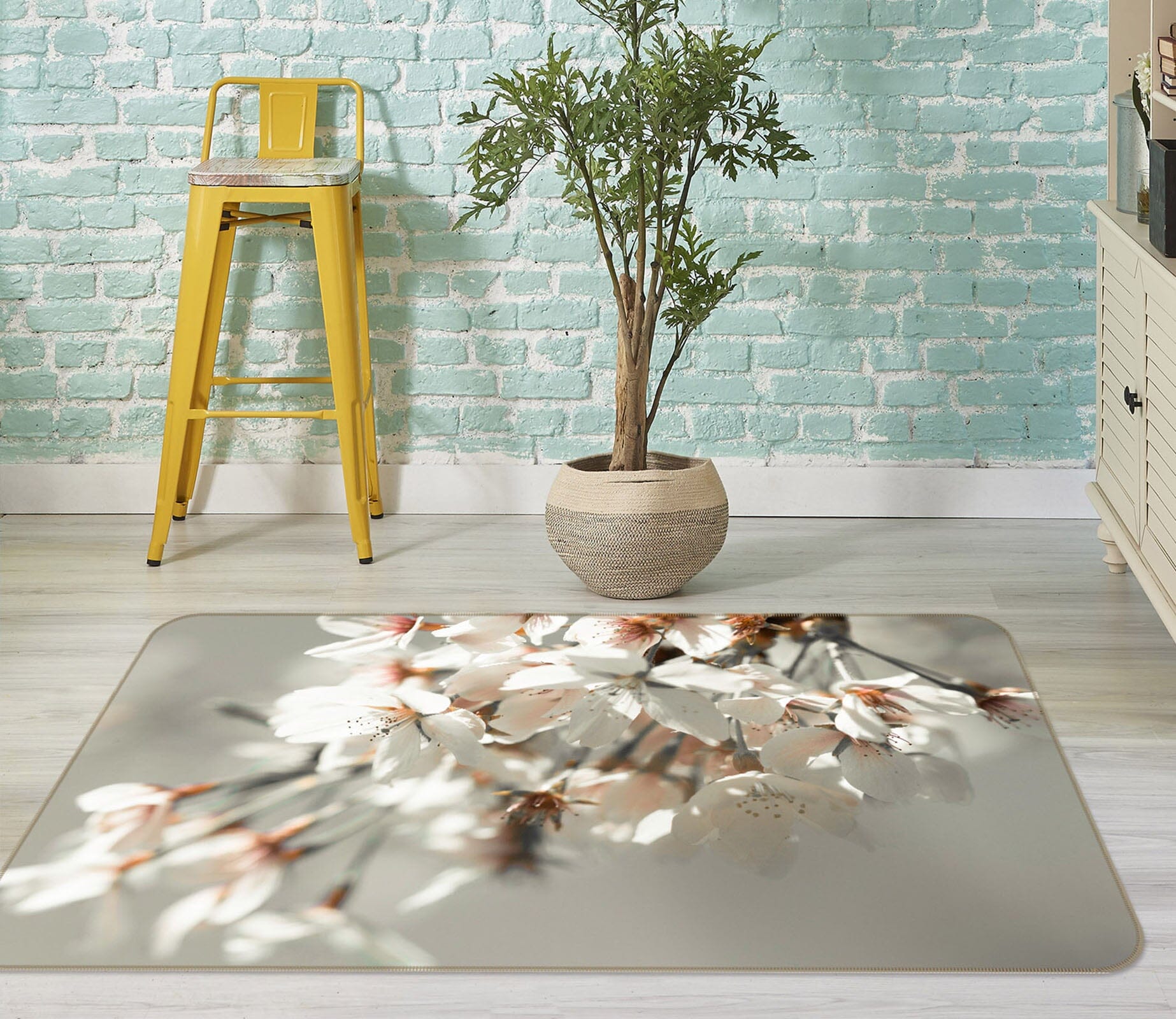 3D Peach Blossom 3008 Assaf Frank Rug Non Slip Rug Mat Mat AJ Creativity Home 