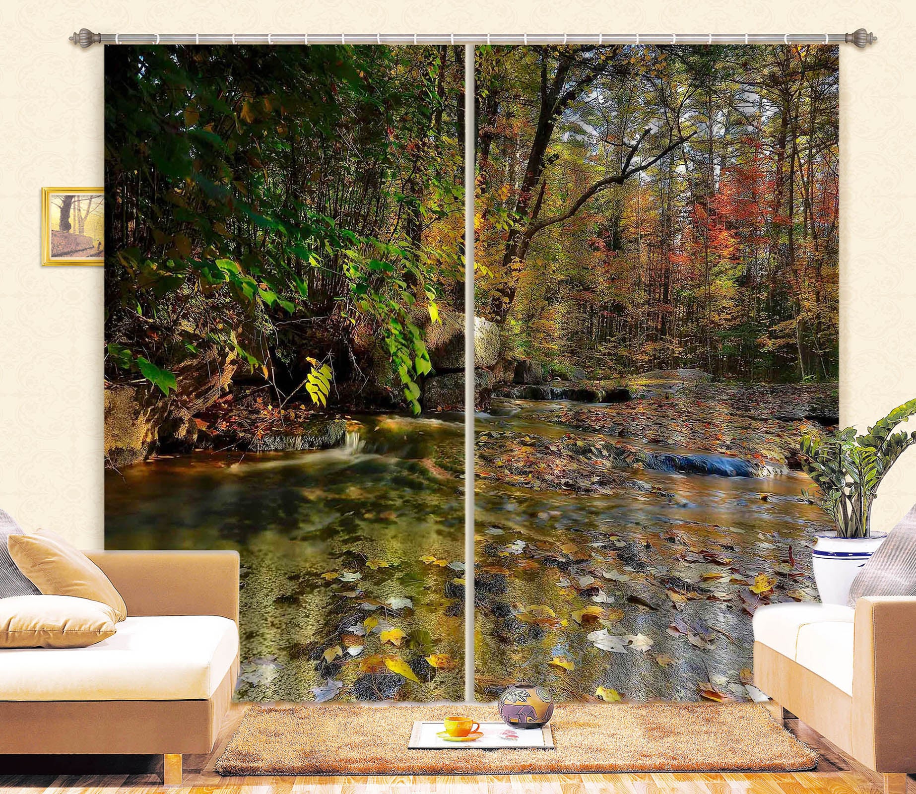 3D Small Fall 61238 Kathy Barefield Curtain Curtains Drapes