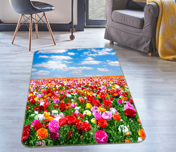3D Flower Bush 26003 Non Slip Rug Mat