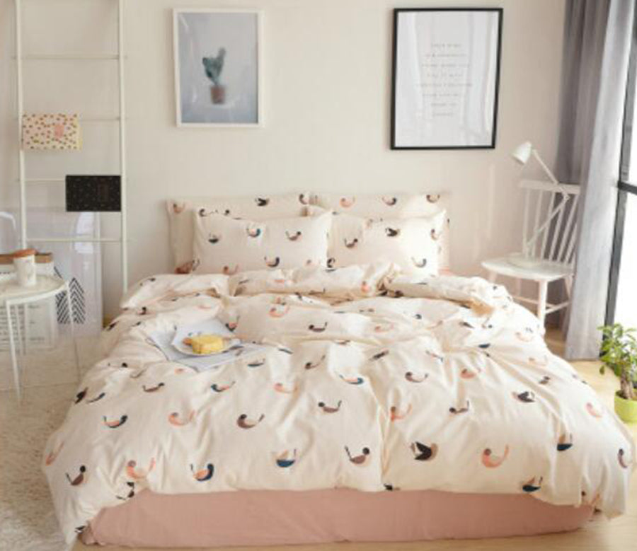 3D Bird Pattern 20284 Bed Pillowcases Quilt