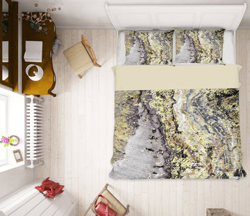 3D Stone Grain 59110 Bed Pillowcases Quilt