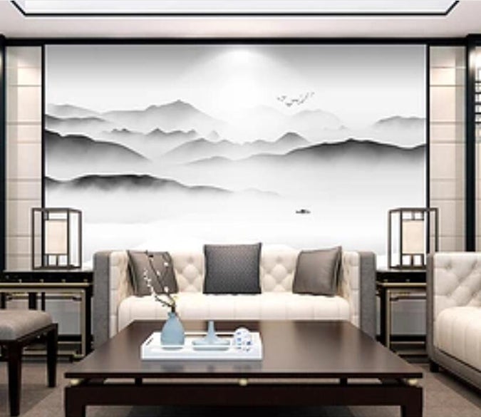 3D Misty Valley 546 Wall Murals Wallpaper AJ Wallpaper 2 