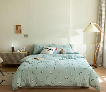 3D Light Green 17145 Bed Pillowcases Quilt