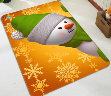 3D Snowman Snowman 55134 Christmas Non Slip Rug Mat Xmas