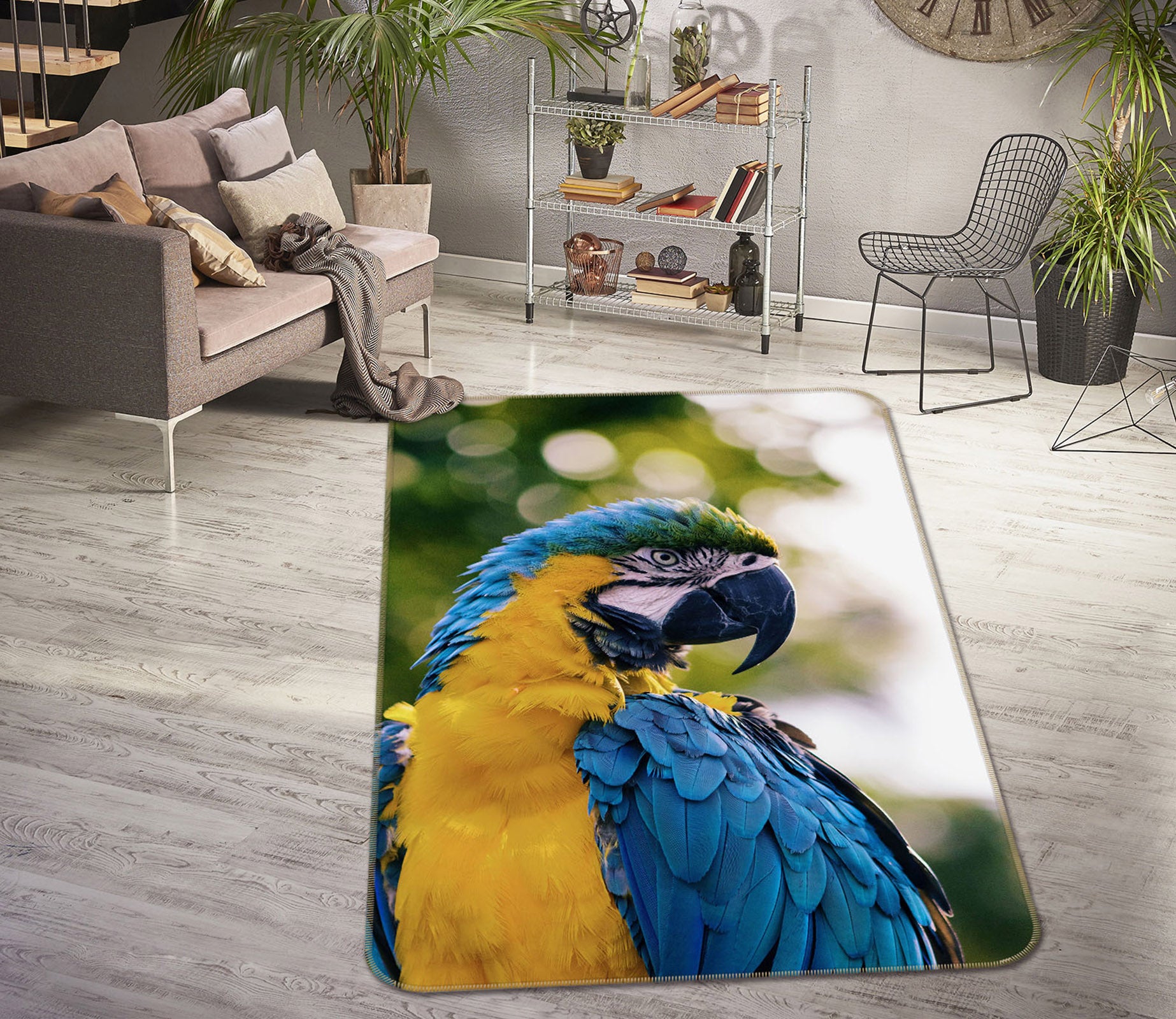 3D Parrot 35246 Non Slip Rug Mat