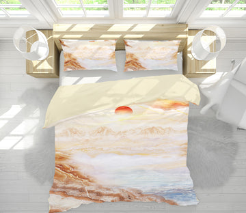 3D Mountain River 13066 Bed Pillowcases Quilt