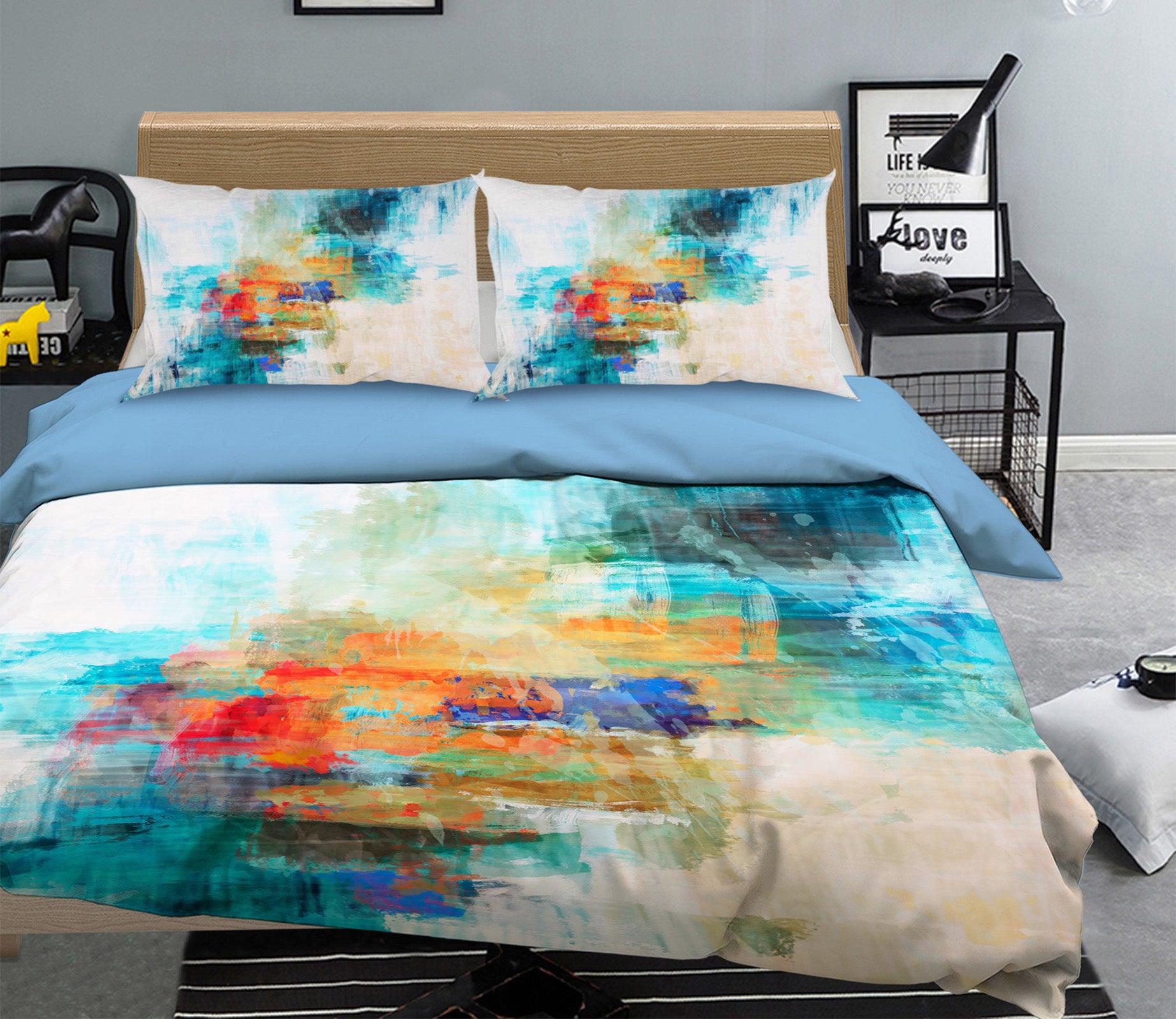 3D Color Splashes 1005 Michael Tienhaara Bedding Bed Pillowcases Quilt
