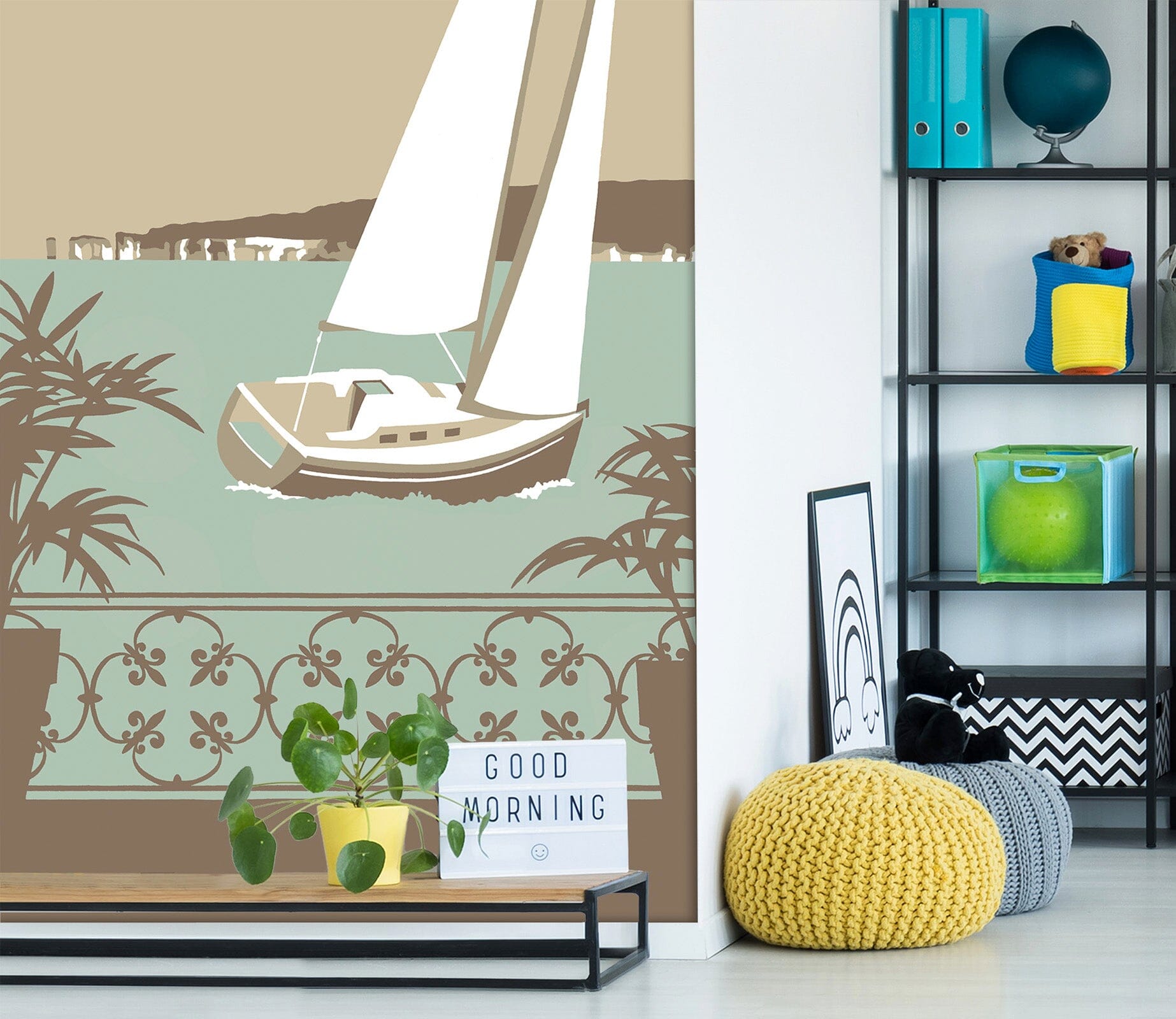 3D Sandbanks Balcony 1052 Steve Read Wall Mural Wall Murals Wallpaper AJ Wallpaper 2 