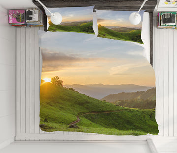 3D Mountains 19189 Bed Pillowcases Quilt