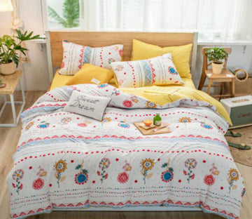 3D Flower Totem 40274 Bed Pillowcases Quilt