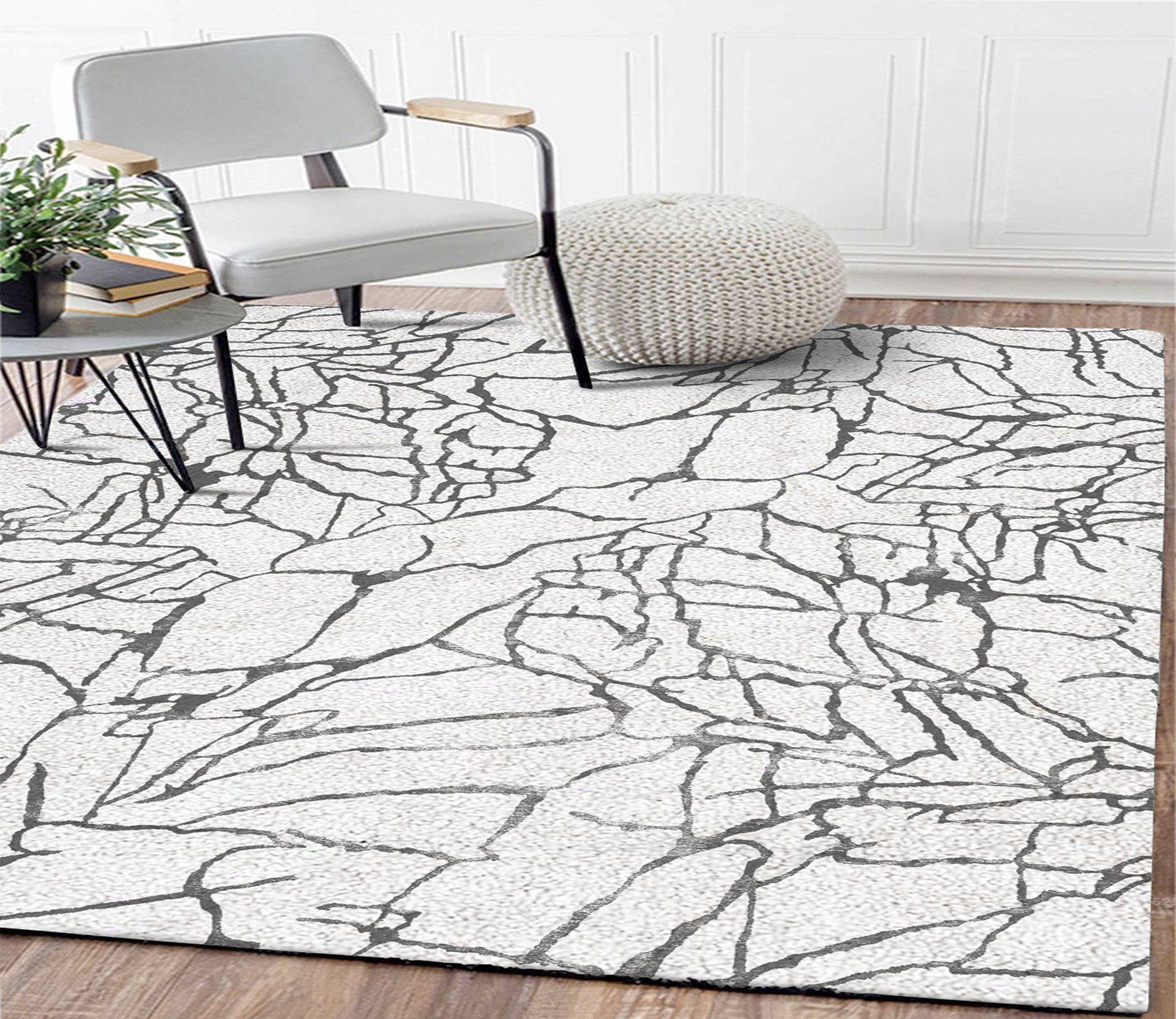 3D Black Lines WG115 Non Slip Rug Mat Mat AJ Creativity Home 