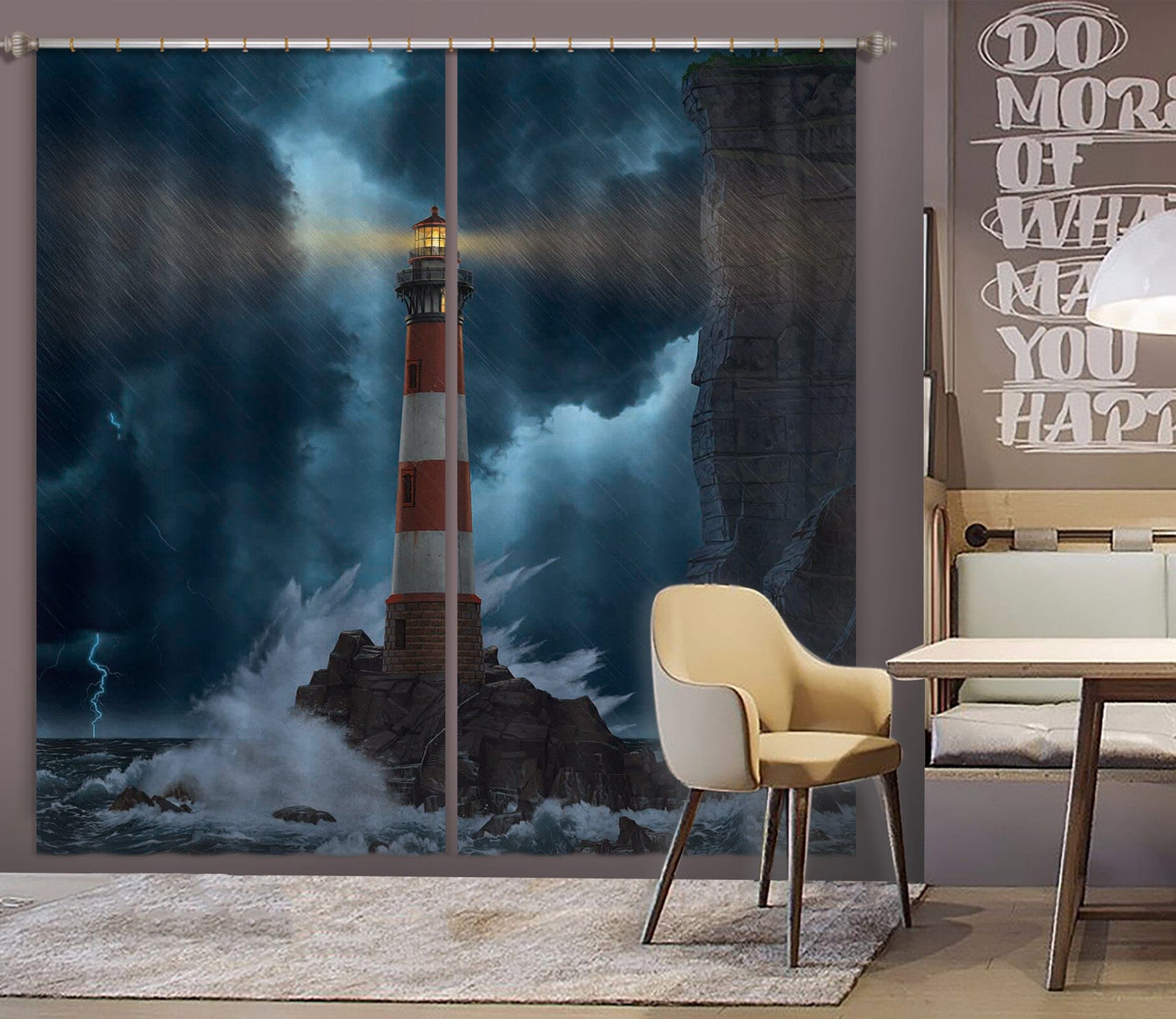 3D Unbreakable 087 Vincent Hie Curtain Curtains Drapes Curtains AJ Creativity Home 