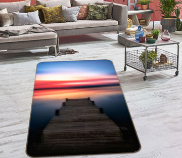3D Seaside Bridge 27020 Non Slip Rug Mat