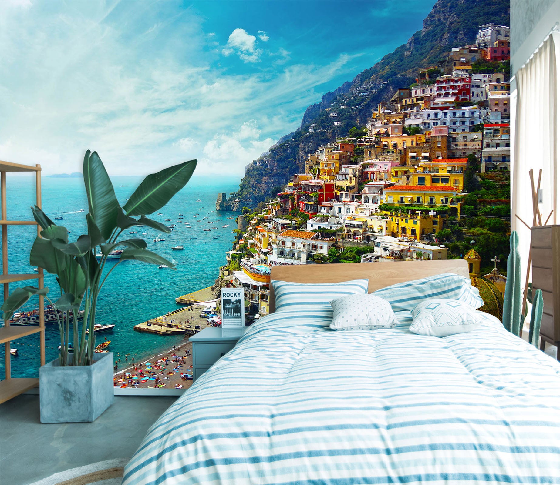 3D Sea Houses 58163 Wall Murals