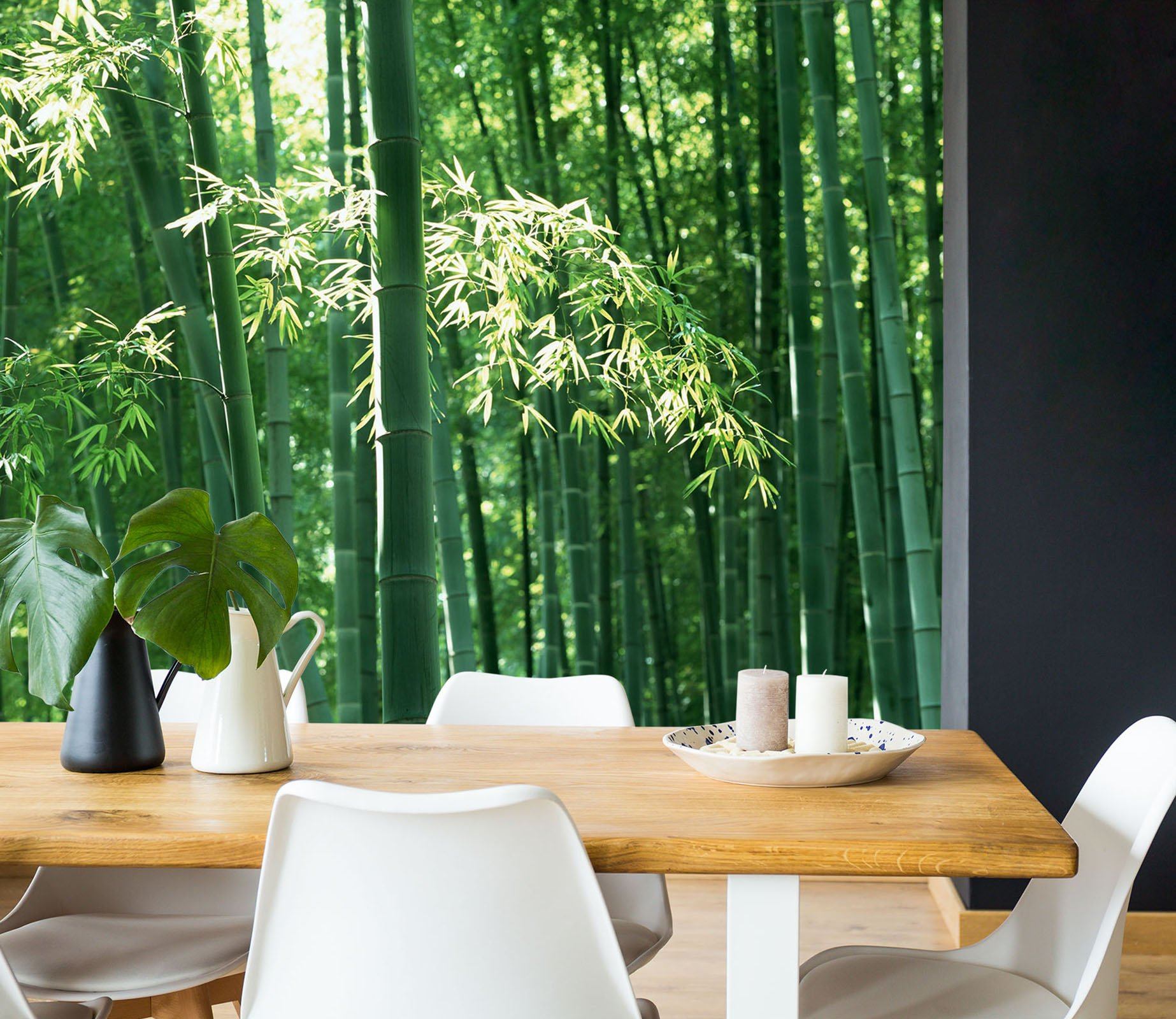 3D Bamboo Forest 030 Wall Murals Wallpaper AJ Wallpaper 2 