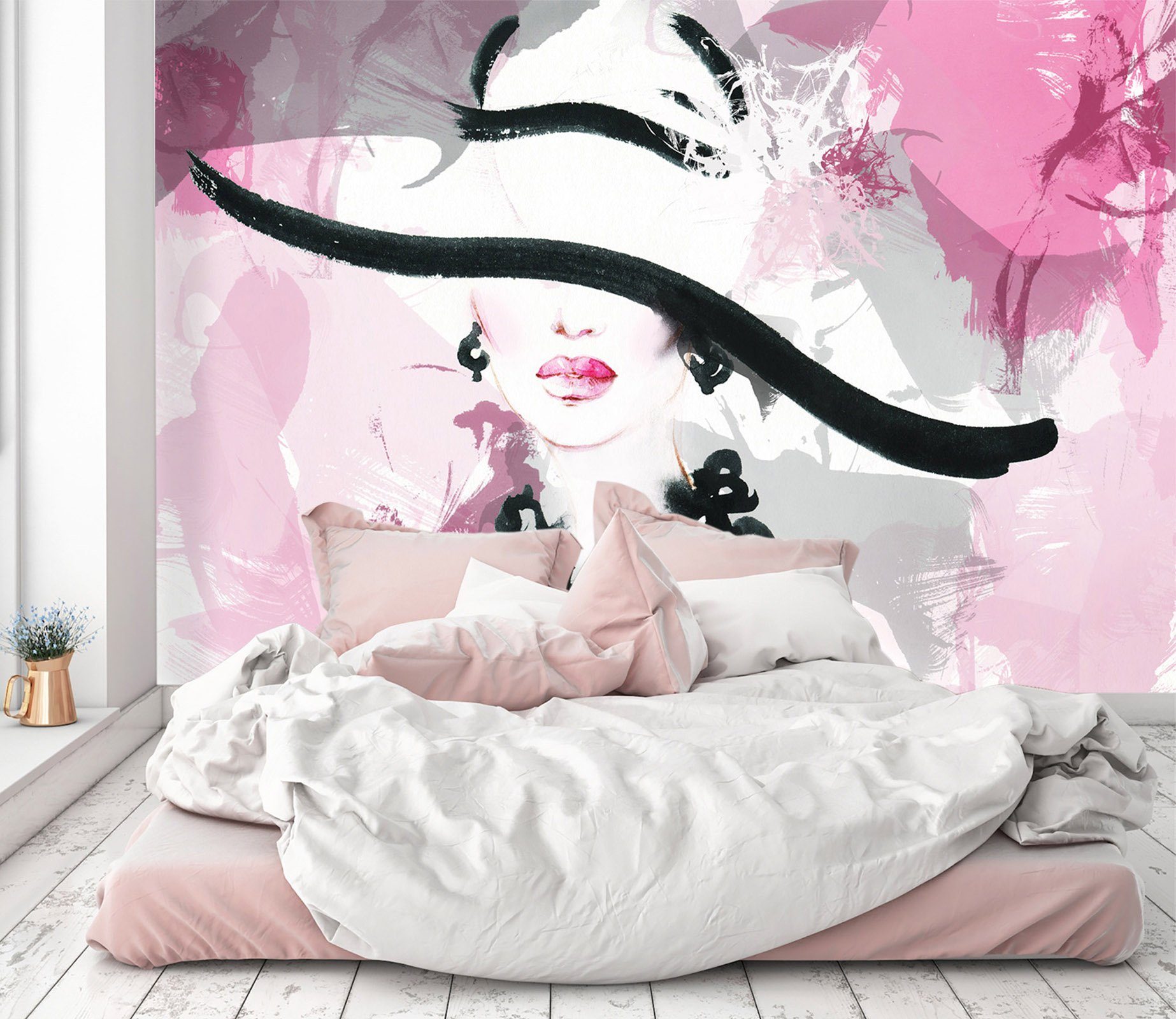 3D Hat Covering Eyes 609 Wallpaper AJ Wallpaper 2 