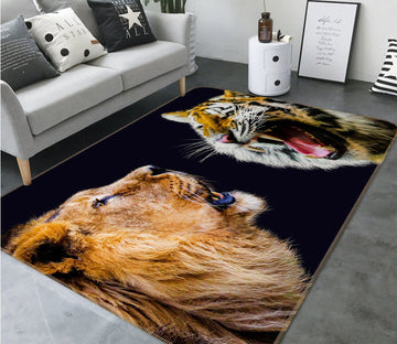 3D Lions Tiger 557 Animal Non Slip Rug Mat Mat AJ Creativity Home 