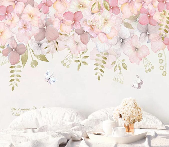 3D Pink Peach 1885 Wall Murals Wallpaper AJ Wallpaper 2 