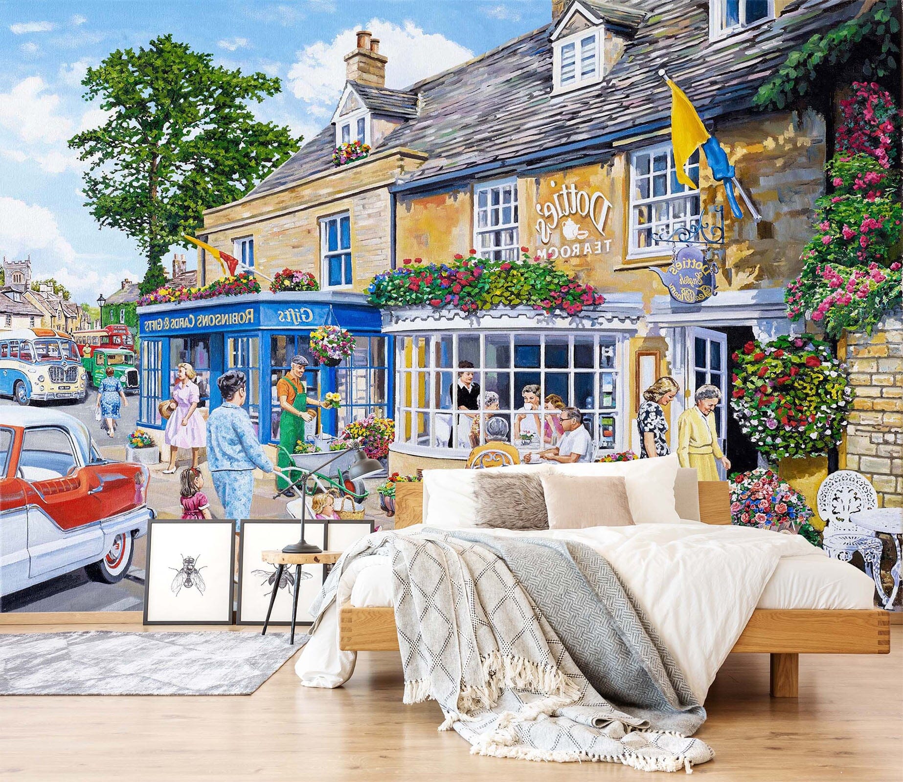 3D Dottie's Tea Room 1020 Trevor Mitchell Wall Mural Wall Murals Wallpaper AJ Wallpaper 2 