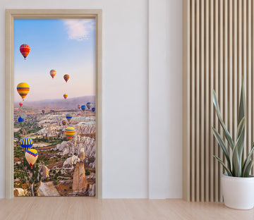 3D Hot Air Balloon 25105 Door Mural