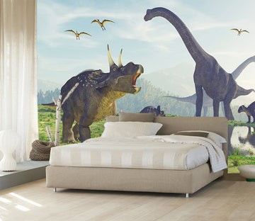 3D Steppe Dinosaur 1605 Wall Murals