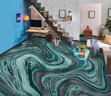 3D Green Texture Pattern 102138 Andrea Haase Floor Mural