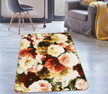 3D Flowers 26036 Non Slip Rug Mat