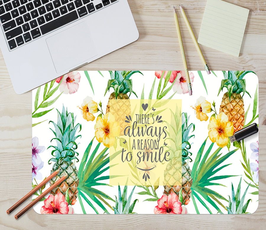 3D Pineapple Flower 17078 Desk Mat