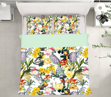 3D Fragrant Colored Flowers 146 Uta Naumann Bedding Bed Pillowcases Quilt Quiet Covers AJ Creativity Home 