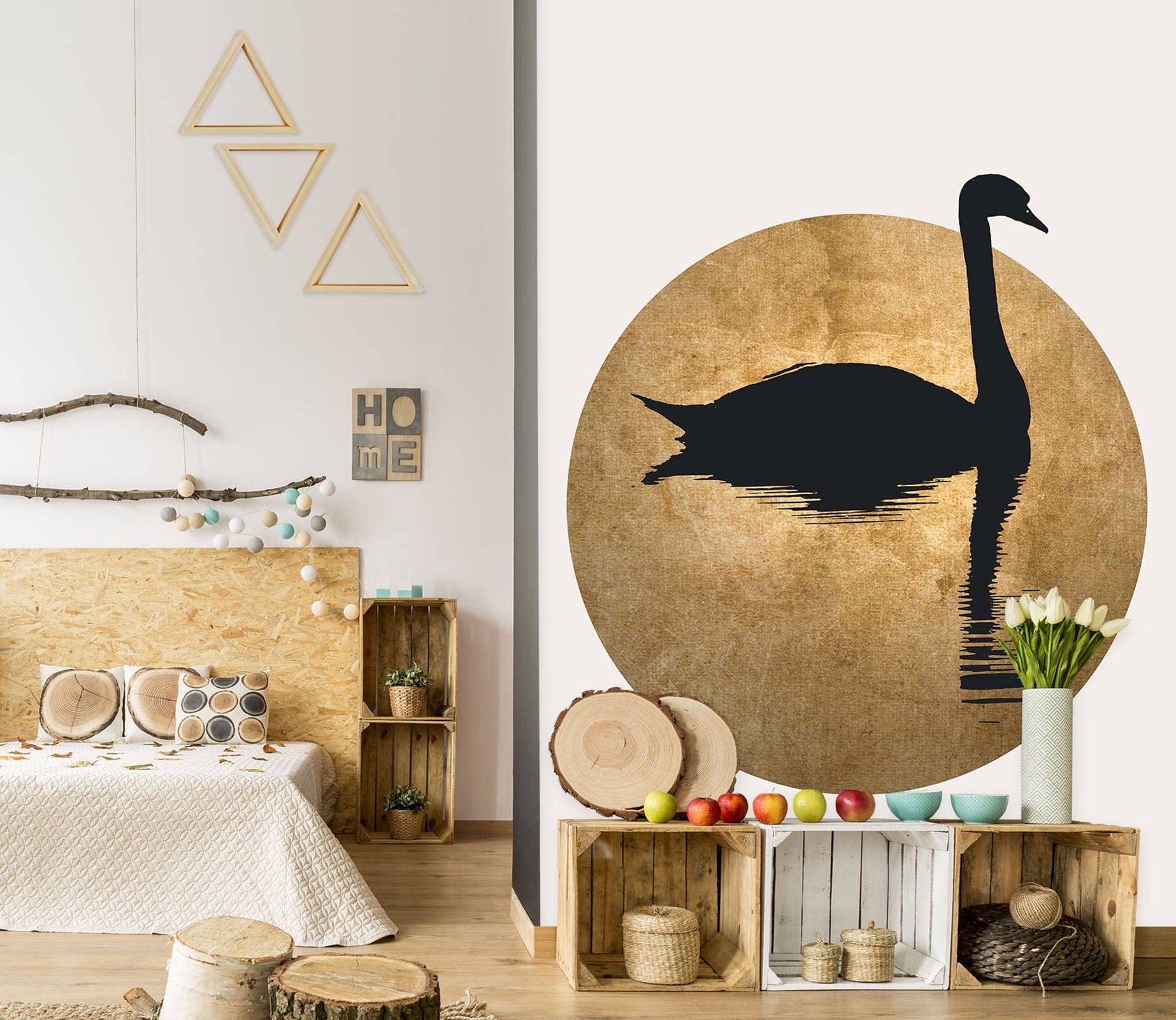 3D Swan Lake 1525 Boris Draschoff Wall Mural Wall Murals Wallpaper AJ Wallpaper 2 