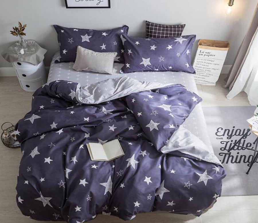 3D Five-Pointed Star 12193 Bed Pillowcases Quilt