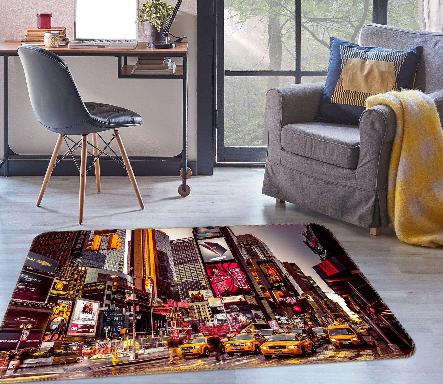 3D New York Lights 1006 Assaf Frank Rug Non Slip Rug Mat Mat AJ Creativity Home 