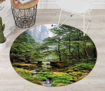 3D Jungle 69065 Round Non Slip Rug Mat