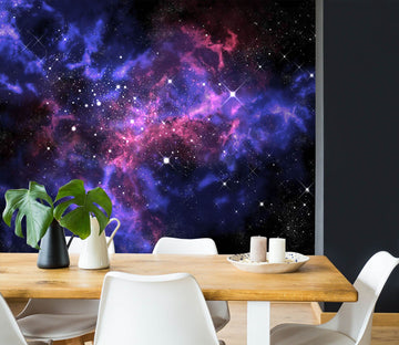 3D Purple Stars 1111 Wall Murals Wallpaper AJ Wallpaper 2 