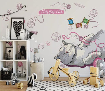 3D Cute Kitten 496 Wall Murals Wallpaper AJ Wallpaper 2 