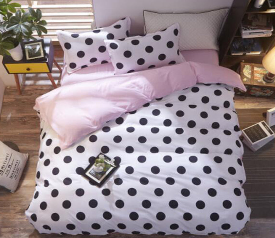 3D Black Wave Point 4022 Bed Pillowcases Quilt