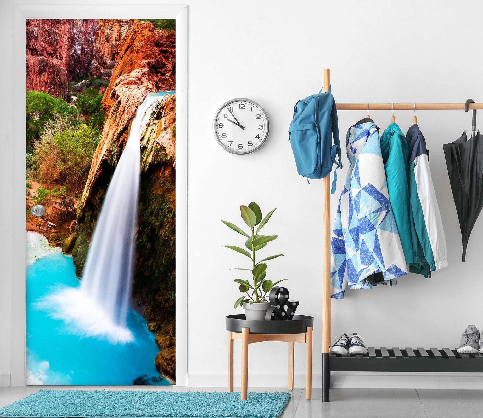 3D Waterfall 23113 Door Mural