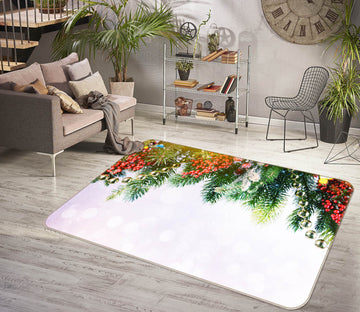 3D Branch 55084 Christmas Non Slip Rug Mat Xmas