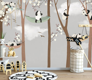 3D Forest Panda 1684 Wall Murals Wallpaper AJ Wallpaper 2 