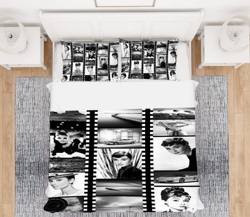 3D Hepburn Photo Primer 12024 Bed Pillowcases Quilt
