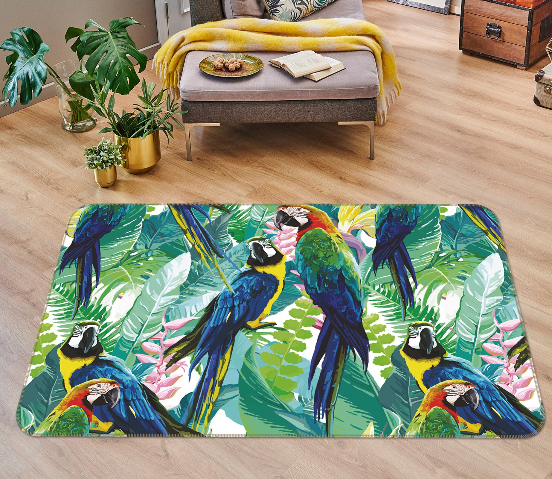 3D Parrot 35032 Non Slip Rug Mat