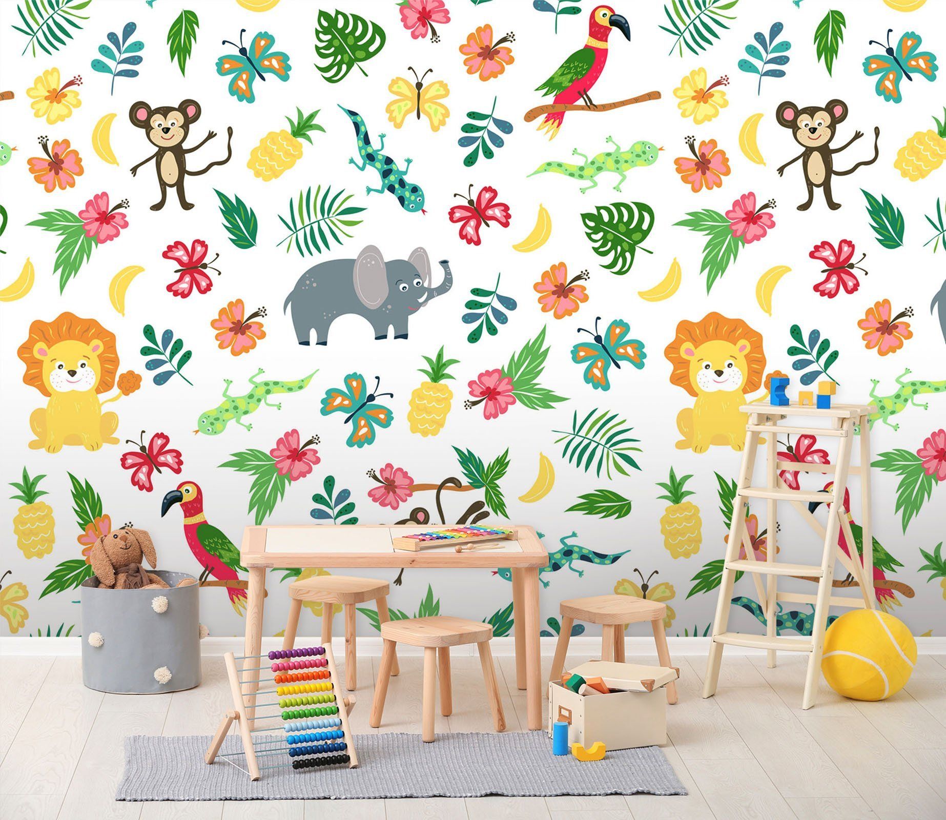 3D Cartoon animals 14 Wall Murals Wallpaper AJ Wallpaper 2 