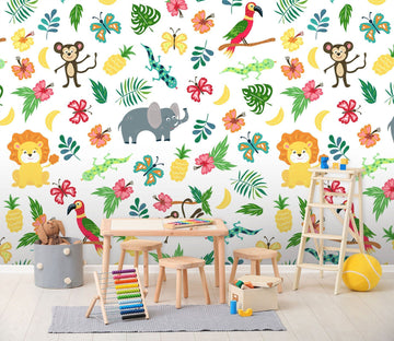 3D Cartoon animals 14 Wall Murals Wallpaper AJ Wallpaper 2 