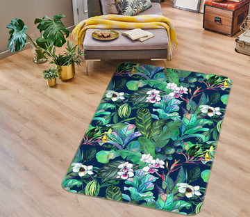 3D Flower Bush 26080 Non Slip Rug Mat