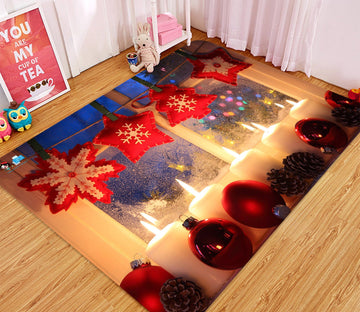 3D Hanging Ornament Candlelight 041 Non Slip Rug Mat Mat AJ Creativity Home 