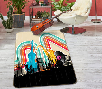 3D Musical Instrument 37134 Non Slip Rug Mat