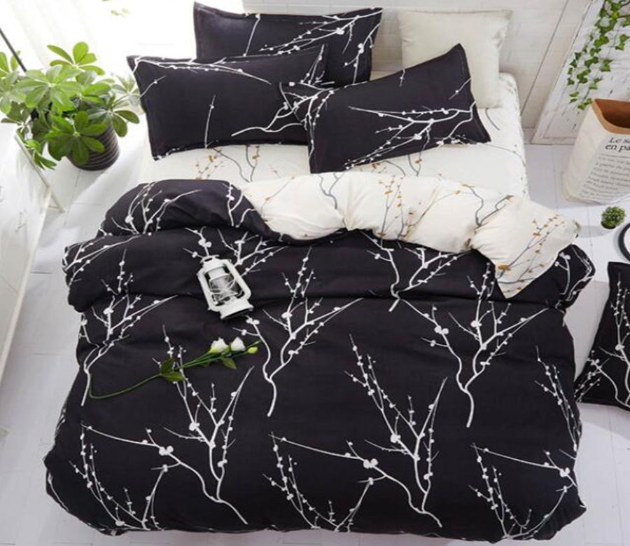 3D Black Marble 7166 Bed Pillowcases Quilt