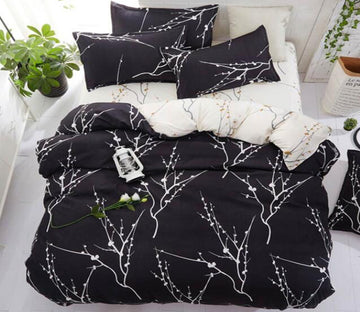 3D Black Marble 7166 Bed Pillowcases Quilt