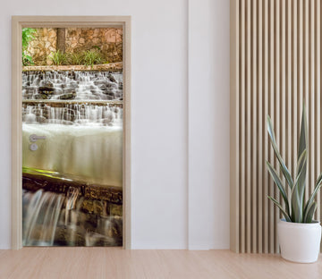 3D Fall Running Water 10811 Beth Sheridan Door Mural