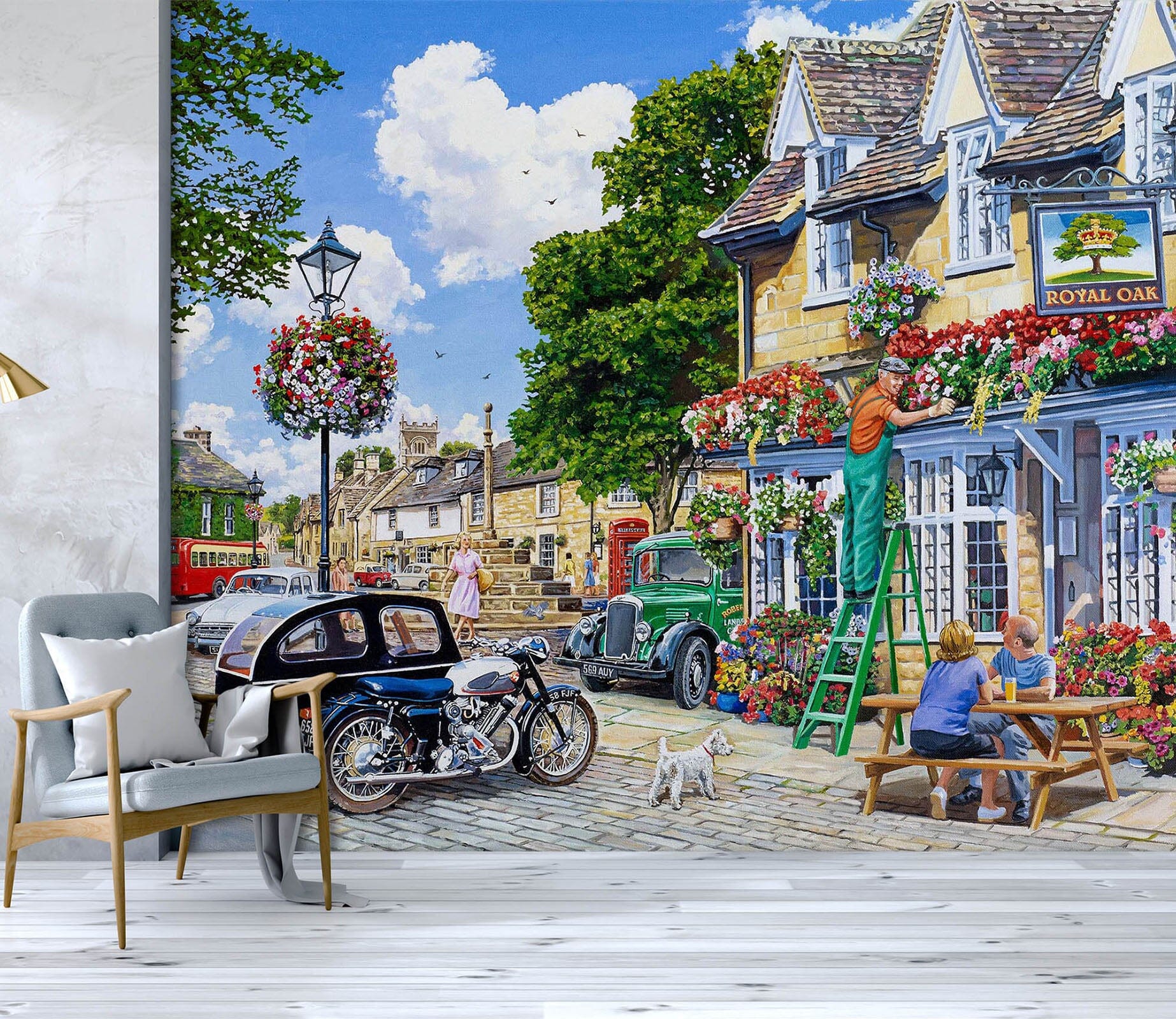 3D The Royal Oak 1066 Trevor Mitchell Wall Mural Wall Murals Wallpaper AJ Wallpaper 2 
